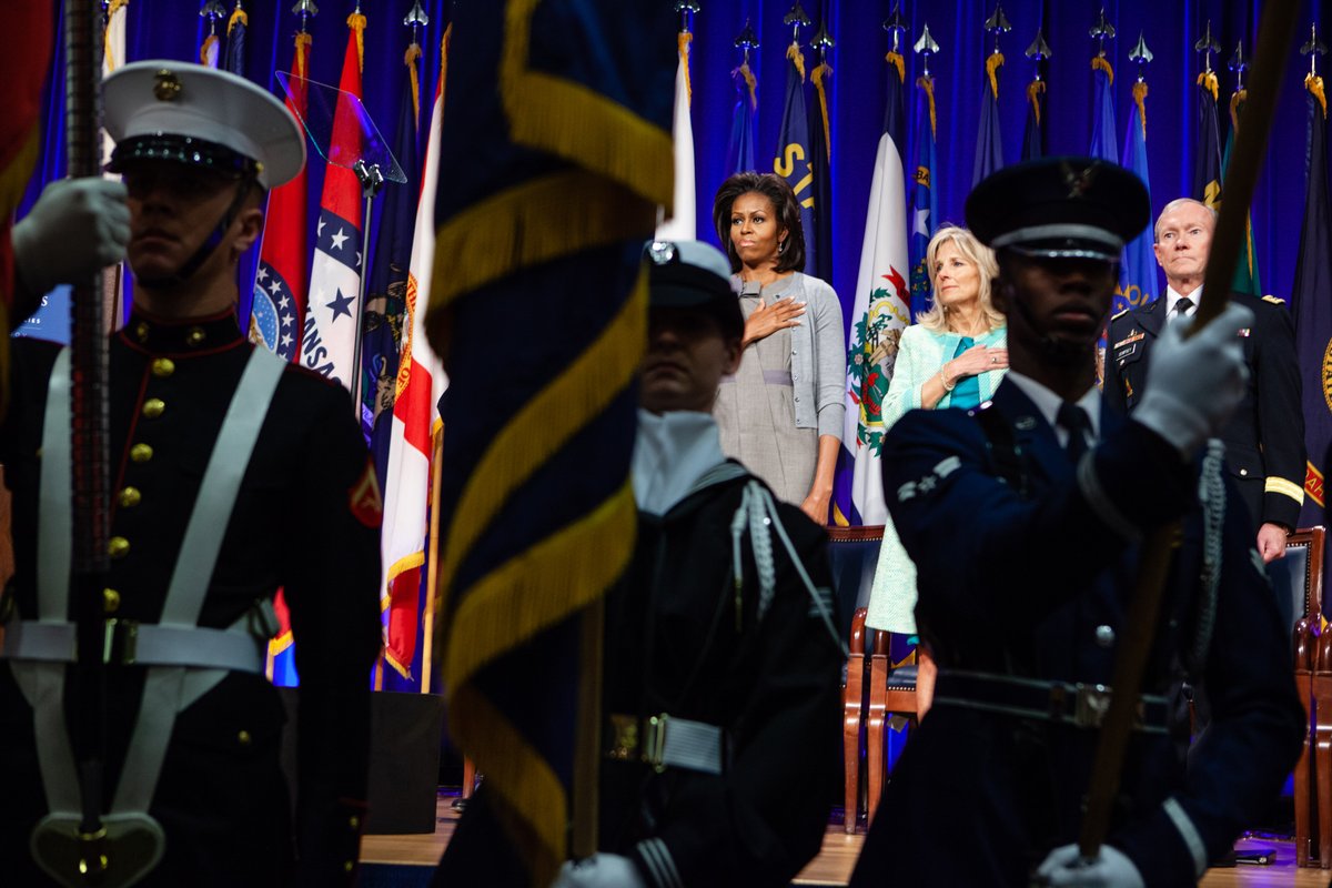 While working on Joining Forces, <a href="/DrBiden/">Dr. Jill Biden</a> and I were honored to meet with our extraordinary troops, veterans and military families. This Veterans Day, take a moment to thank a military service member or veteran for their service and sacrifice to our country.