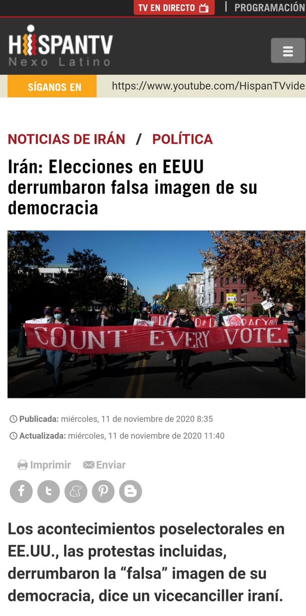 WalterDossier's tweet photo. Irán: Elecciones en EEUU derrumbaron su falsa imagen de su democracia
Presumen de ser la mayor democracia del mundo y regirse por principios democráticos más antiguos del mundo
Pero se acusan mutuamente de fraude y consideran corruptas las elecciones👇🏾
 https://t.co/whiXKGeo8B https://t.co/Gaz9S43Iyk