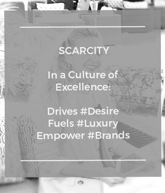 #Brands Insights || #SCARCITY.

A high #luxury principle hard to #manage. 
.
Protect it.
.
#luxurystrategy #luxurybrands #luxuryvalues #brandadn #cultureofexcellence #theprincipleofscarcity #corevalues #brandcommunication #luxurybusinessmodel