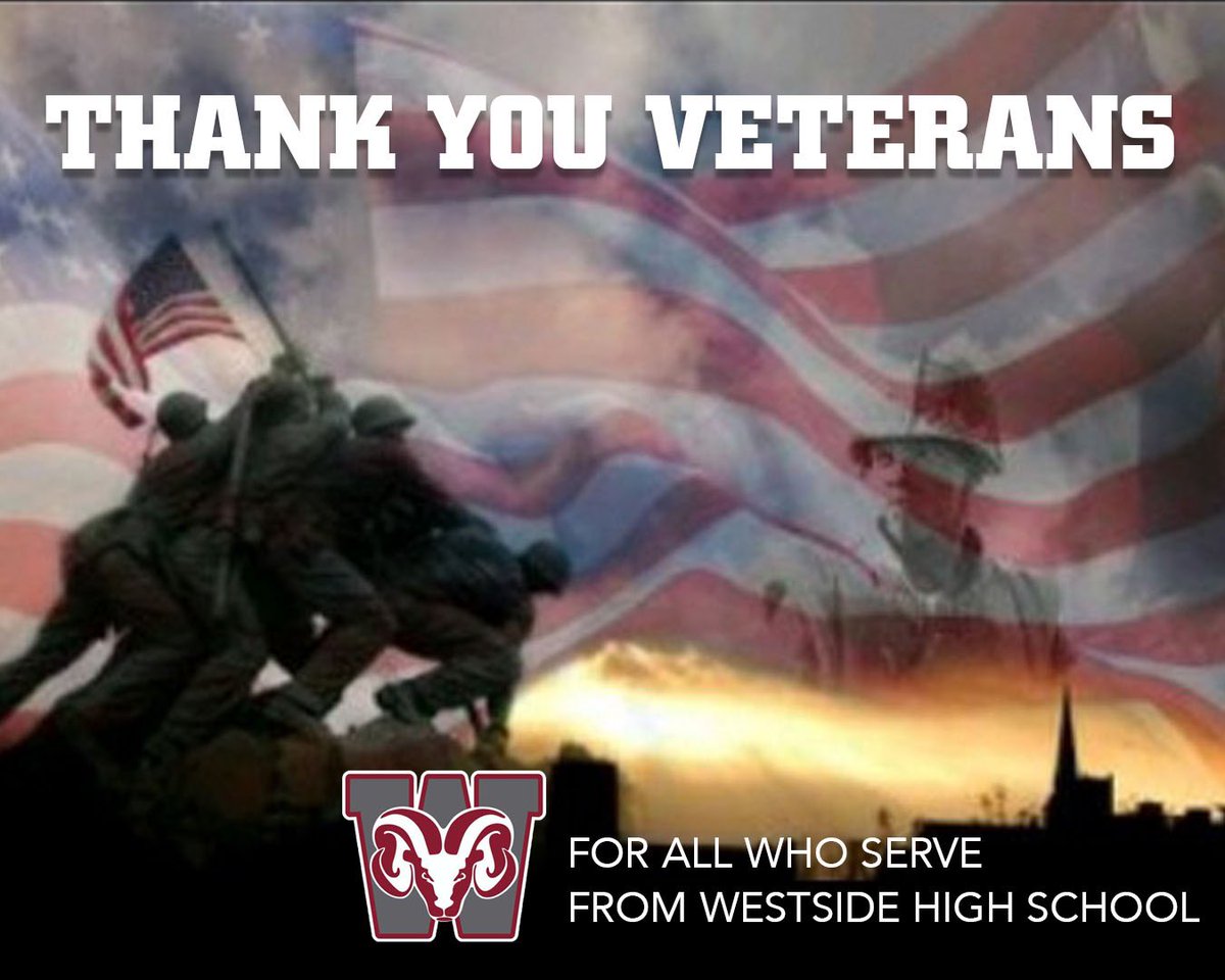 Today we honor all those who serve this great nation so that we can remain free. Thank you from everyone at Anderson Five and Westside High School. <a href="/AndersonFive/">Anderson Five</a>