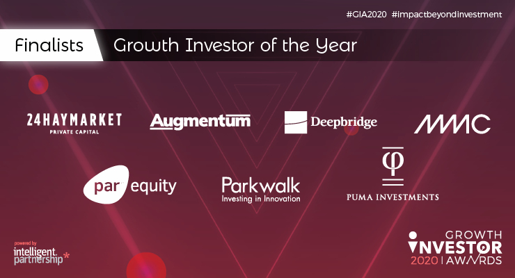 And now... the Growth Investor of the Year finalists: 24Haymarket <a href="/AugmentumF/">Augmentum Fintech</a> <a href="/DeepbridgeCap/">Deepbridge Capital</a> <a href="/MMC_Ventures/">MMC</a> <a href="/ParEquity/">Par Equity</a> <a href="/ParkwalkAdvisor/">Parkwalk</a> <a href="/PumaInvestments/">Puma Investments</a> Best of luck in the final stage! 🏆🏆🏆 #GIAwards2020 #impactbeyondinvestment #SME