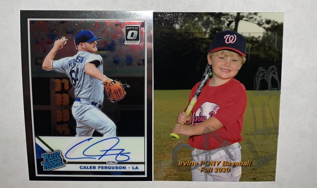 bfergy22's tweet photo. 2 Caleb Ferguson rookie cards @Im__Ferg https://t.co/0guD0ePRkh