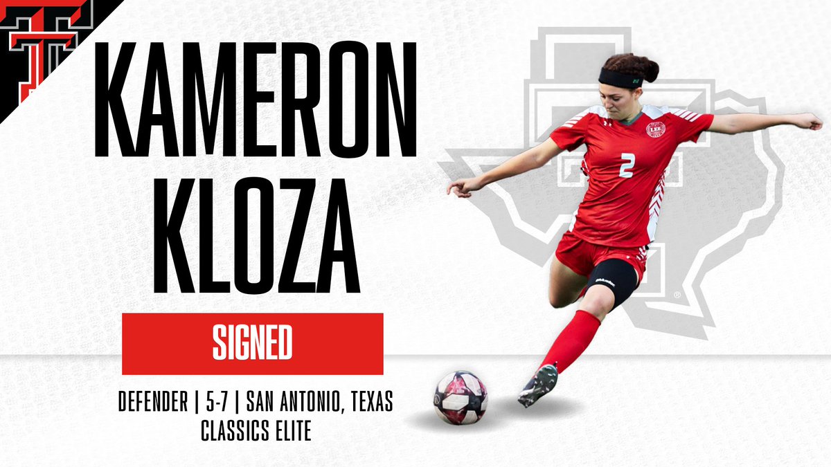 𝗦𝗜𝗚𝗡𝗘𝗗 → Kameron Kloza The San Antonio Lee standout and ECNL Player of the Year finalist is joining the Tech back line. 🖊️ @KameronKloza