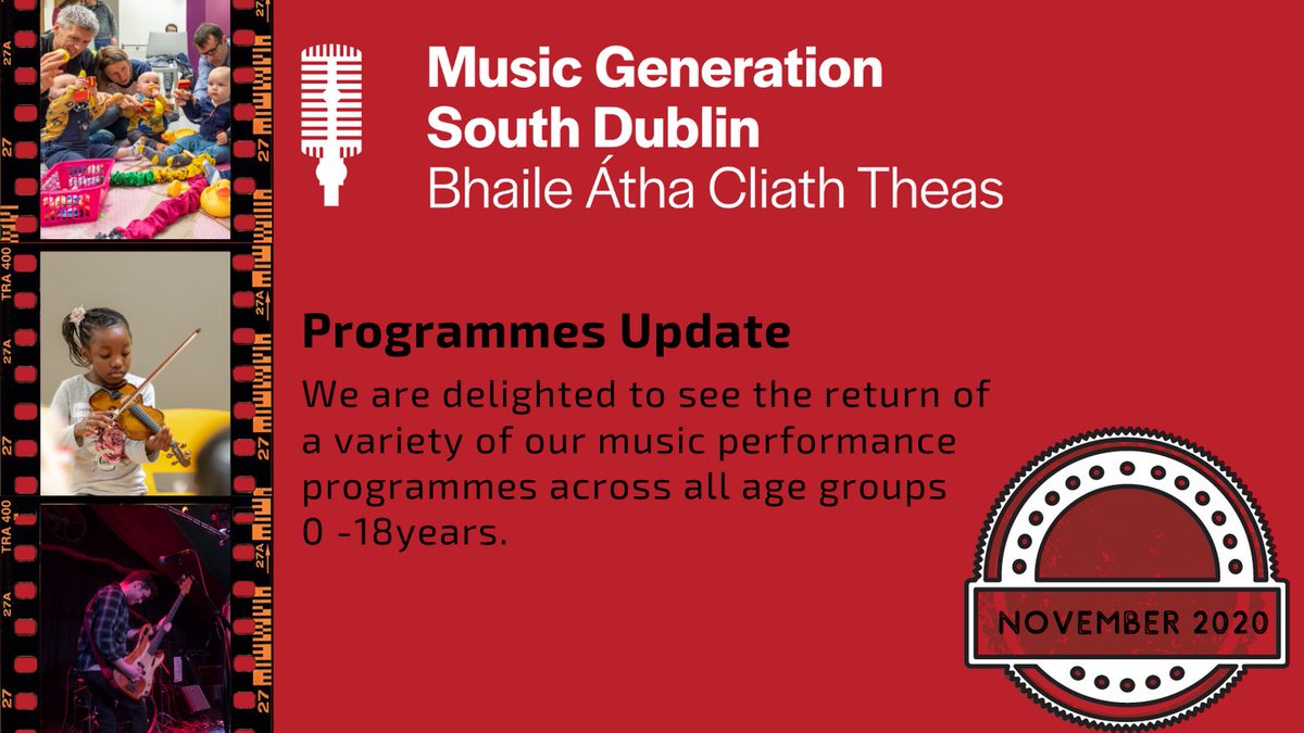 MusicGenSD's tweet photo. 🎶Over 200 children aged 0-18 years are now taking part in a weekly music programme in @SDCClibraries Early Years, primary &amp; post primary schools, @sub_sounds &amp; Hubs
👀Check out what’s happening &amp; what’s in the pipeline in our latest News post https://t.co/ME75VFSqHx #musicgensd https://t.co/C2JtdiAa9B