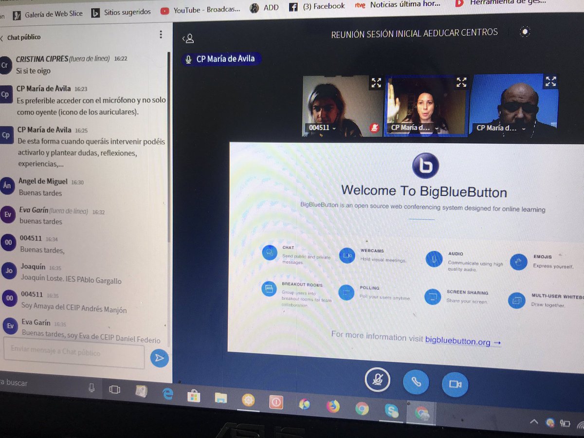 Asesorías de CPMA impartiendo ponencia cero-Aeducar, para la acogida de los nuevos centros del ámbito que empiezan con la nueva plataforma . ¡ Ya somos 62 centros CPMAs-AEDUCARes!  <a href="/tonimartinez24/">Toni Martínez Ramos</a> @gustarcef <a href="/TeresaBallestin/">Teresa León</a> <a href="/diegoarroyom/">Dieg 🎯</a>