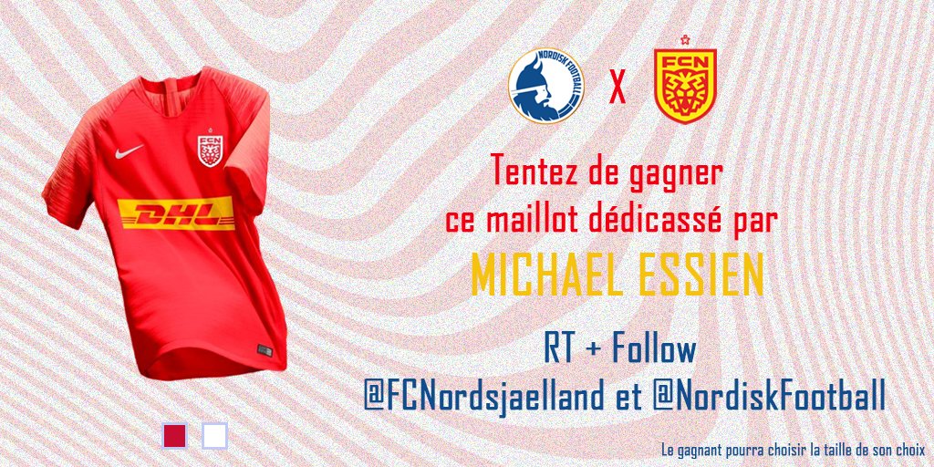 NordiskFootball's tweet photo. Pour fêter nos 10 000 followers, nous avons décidé de vous récompenser avec un cadeau 🎁
Grâce au club du FC Nordsjaelland 🇩🇰 qui fait gagner son maillot domicile 👕 dédicacé par Michael Essien 🇬🇭
Pour participer, il faut RT ce tweet et suivre @FCNordsjaelland.
TAS le 18/11 à 17H https://t.co/y82iY04rTZ