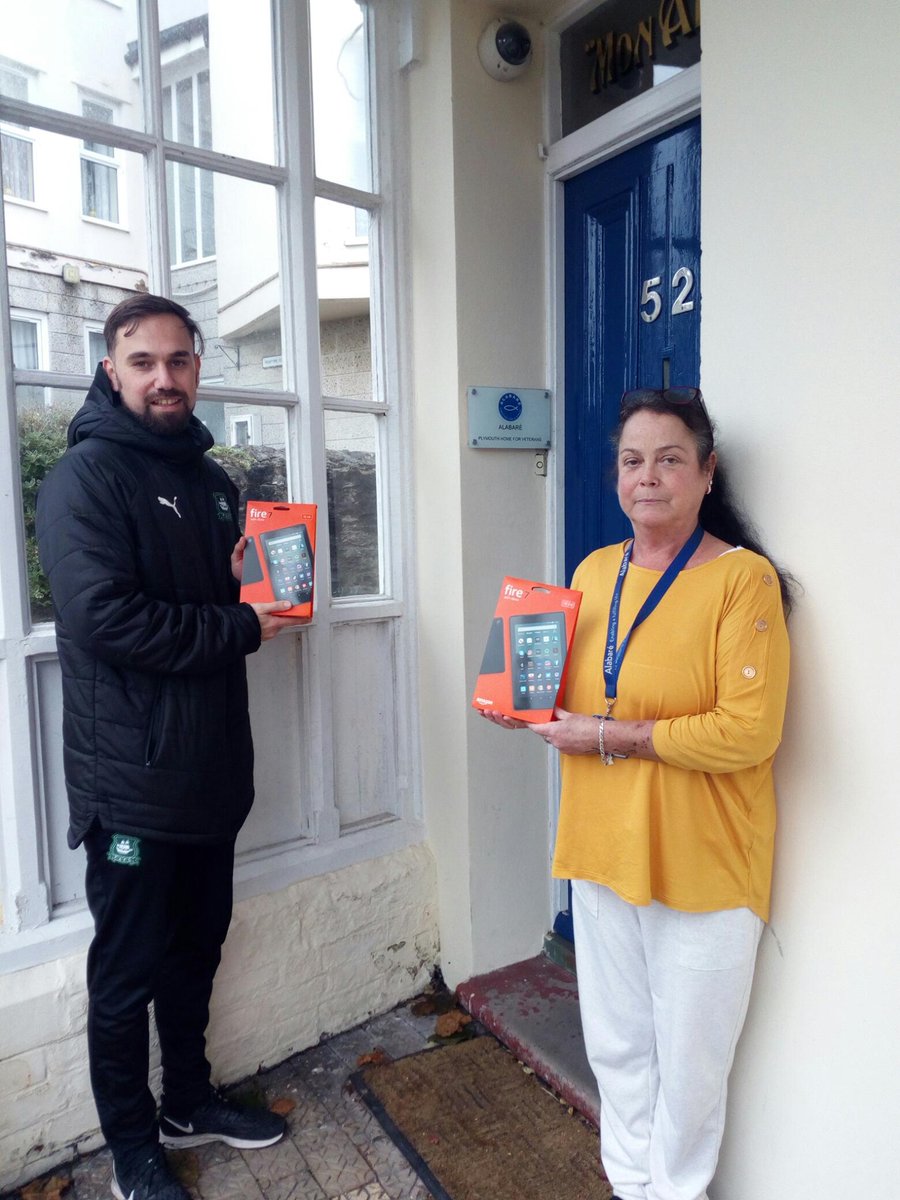 Isn't this incredible! A donation of 7 Amazon Fire 7 tablets from @PAFCCommunityTr and the @CovenantTrust have been kindly delivered. The group helps veterans with social isolation to stay connected during restrictions placed due to Covid19. Thank you facebook.com/H4VAlabare/pos…