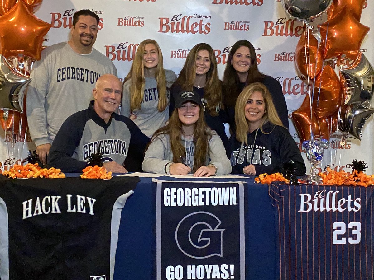 Congratulations ⁦<a href="/abbeyschiller23/">Abbey Schiller</a>⁩! Officially signed to play softball at Georgetown University!! ⁦<a href="/HoyaSoftball/">Georgetown Softball</a>⁩ ⁦<a href="/ecbcoleman18u/">Stars National Coleman/Belfield 18U</a>⁩ ⁦<a href="/HackleySoftball/">Hackley Softball</a>⁩ ⁦<a href="/HackleySchool/">Hackley School</a>⁩ ⁦@HoyasCoachPat⁩