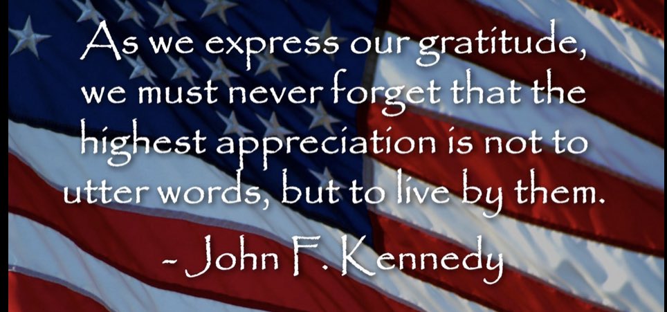 Thank you to the men and women who sacrifice and continue to sacrifice so much for our freedom.