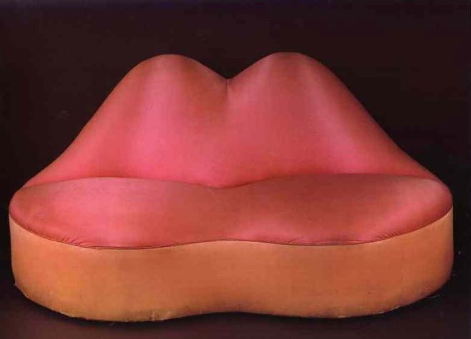 taeprinciple: balanceartwork: mae west’s lips sofa by salvador dali, 1936