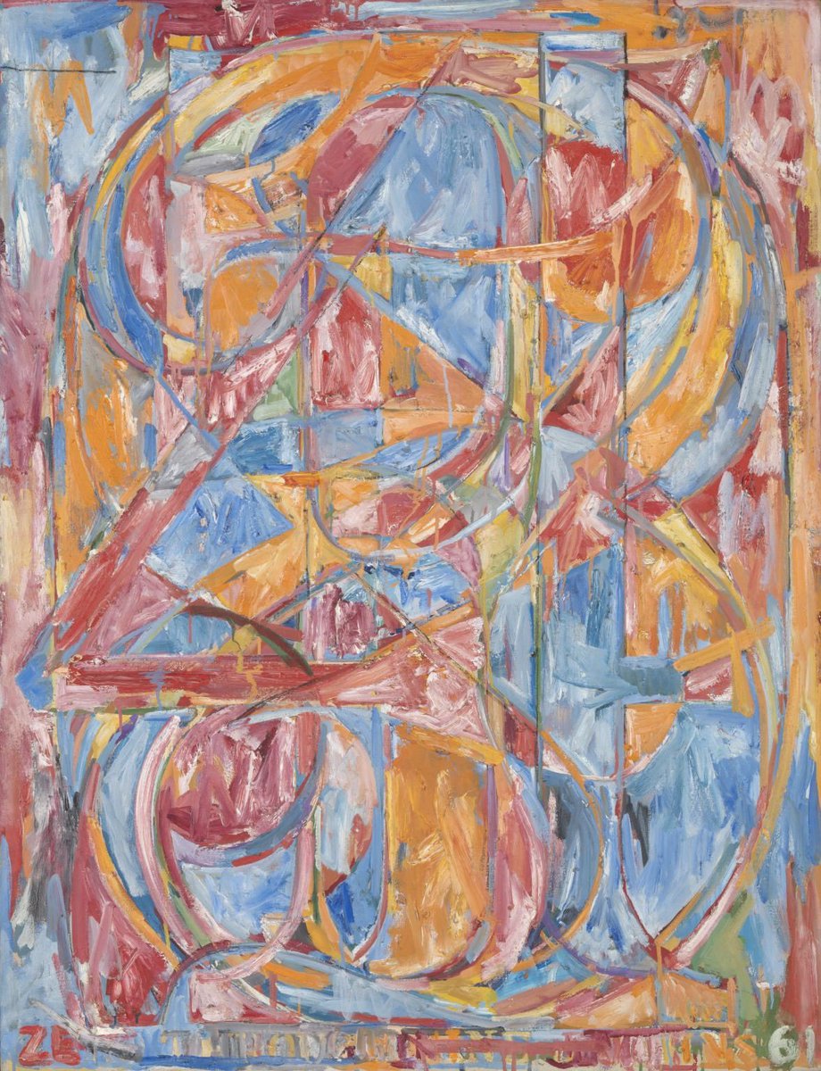 jungkookprinciple: unityartwork: zero through nine by jasper johns, 1961