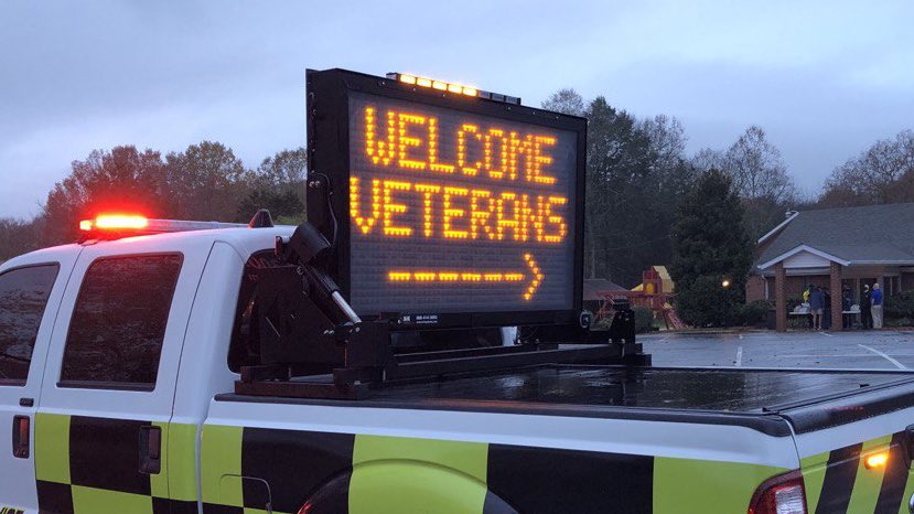 MtJulietPolice's tweet photo. We were honored to play at role at @MtJulietRotary’s drive-thru breakfast event for our wonderful Veterans this morning. CSO Frankich &amp; Chase kept traffic flowing well to ensure it was smooth &amp; enjoyable for all. https://t.co/i4zB4CjndB