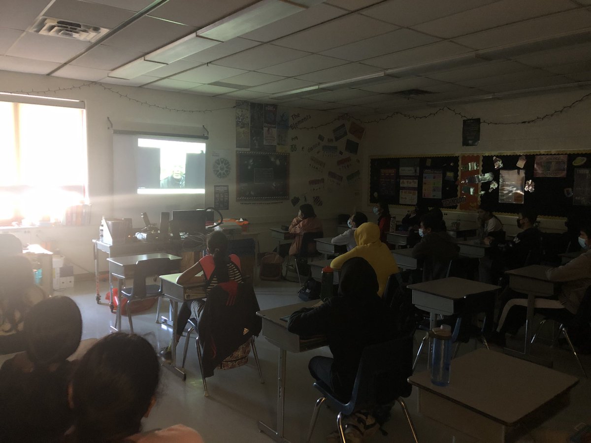 LHadjis's tweet photo. Honoured to have Lieutenant Navy Jorim join my class to give them a glimpse of the HMCS Halifax, which will be going on OP Reassurance and to talk about Remembrance Day and life in the Canadian Navy. Thank you for your service.  @fairwindps https://t.co/7YTwFQ3Oyl