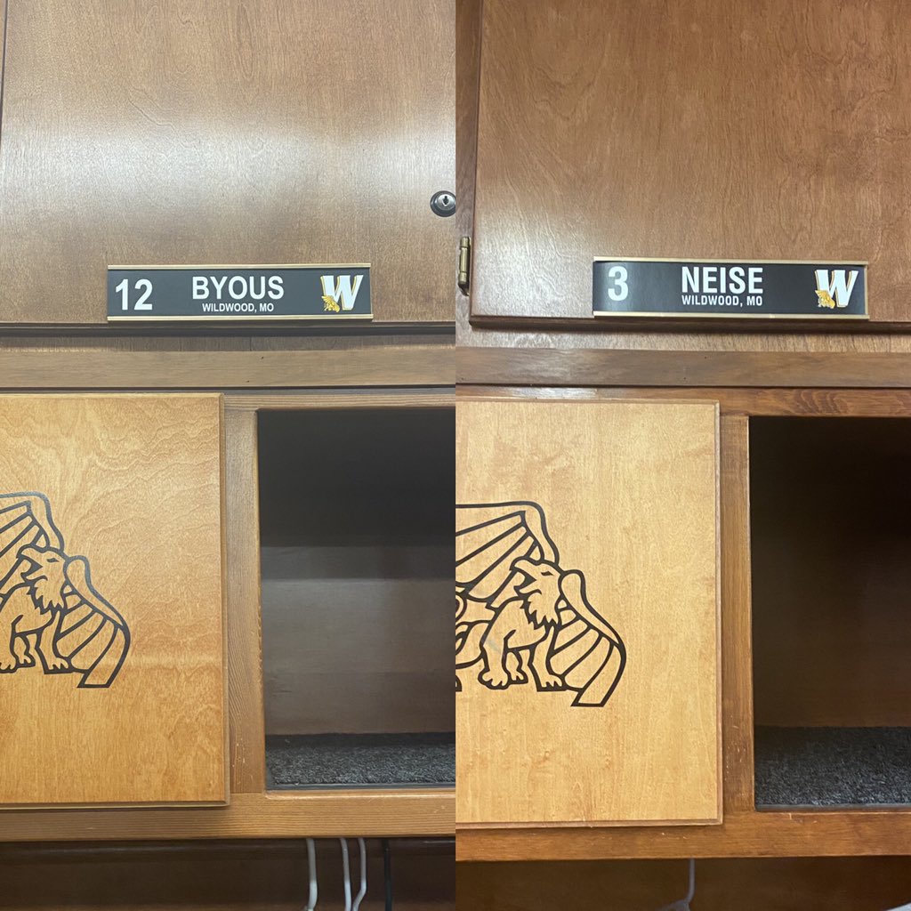 LancerBSB's tweet photo. 2018 alum Alec Byous and 2019 alum Ryan Neise geared up for a big season together at Missouri Western. Good Luck to both you in the spring men! #LancerAlumni https://t.co/vcJoAMDS8E