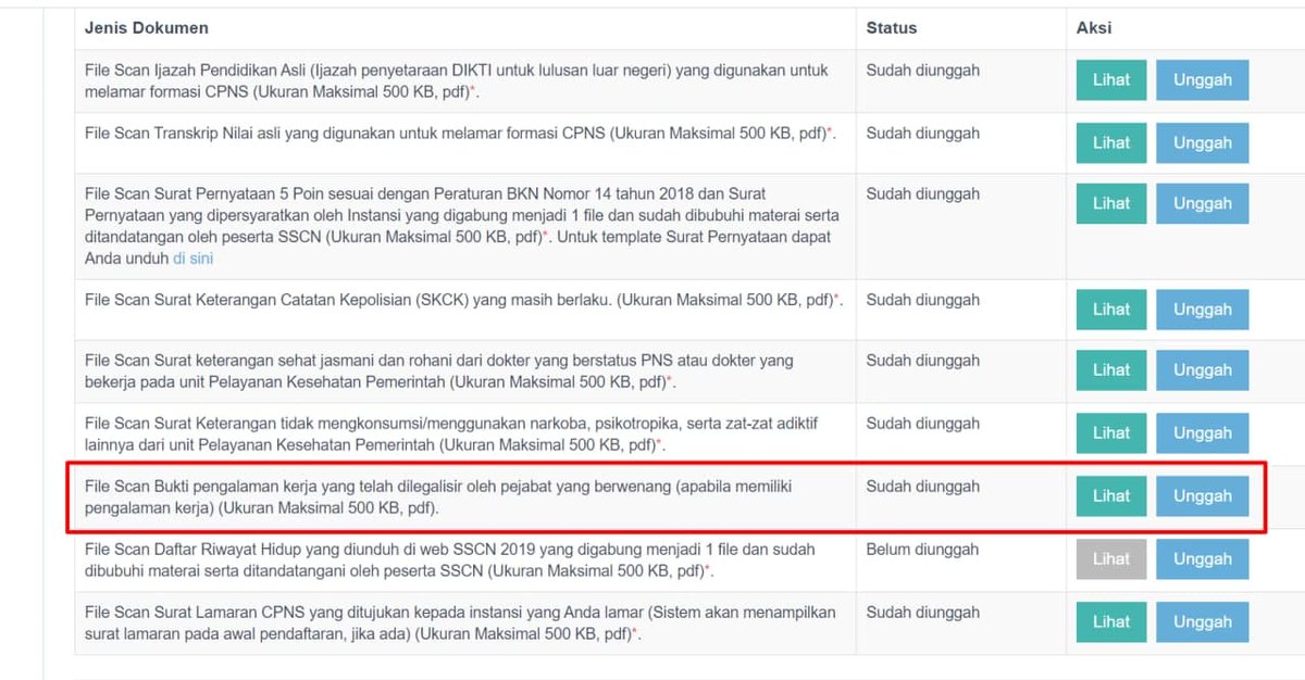 shahnank's tweet photo. @BKNgoid Min, mohon info, saya sdh terlanjur upload surat keterangan kerja, tapi ternyata kan yg diminta bukti pengalaman kerja (paklaring), sedangkan saya blm dapatkan itu, jadi saya gk jadi masukkan pengalaman kerja, saya mau batalkan tapi bagaimana caranya ya ? https://t.co/UgRNHptfD1