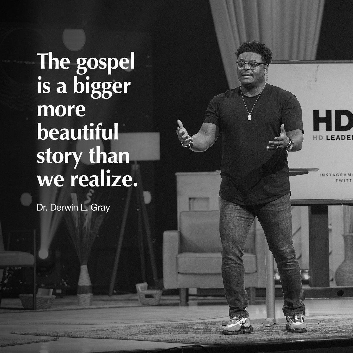DerwinLGray's tweet photo. The gospel is a bigger more beautiful story than we realize. #HDLeader https://t.co/pDYj4W55hX