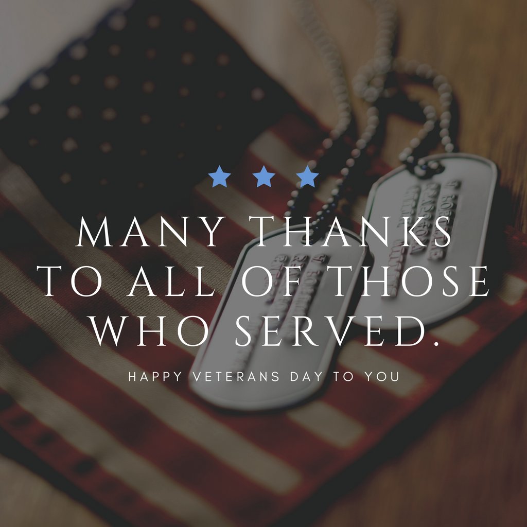 No matter the obstacle, no matter the risk, you all were there, and for that I am grateful. It takes a great depth of heroism and courage and durability to serve our nation. 

#VeteransDay2020 #HappyVeteransDay