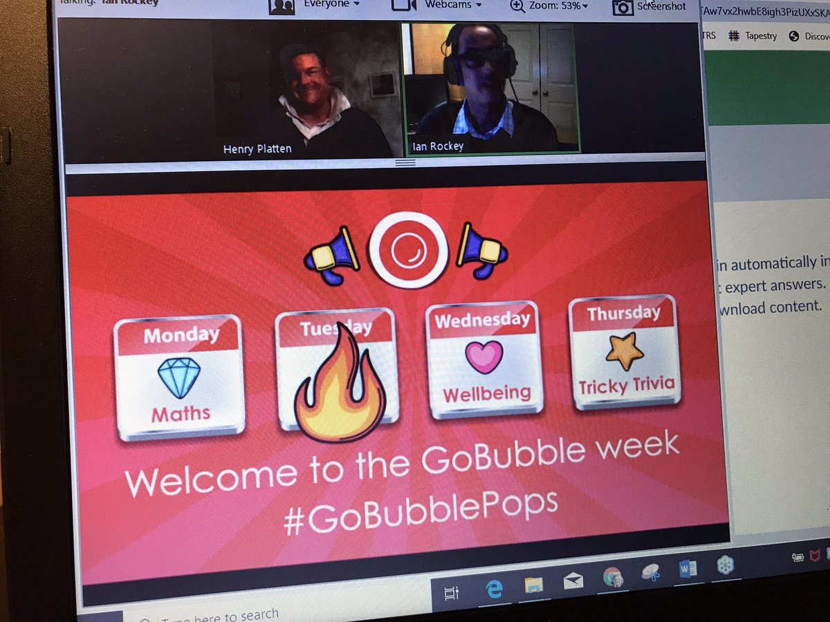 rcoultart's tweet photo. Fantastic presentation about Go Bubble use in Ian Rockey’s Primary School @joinbubble Love the ‘Safer, Healthier and Kinder’ ideals. #Casvirtual20 #casautumnevent https://t.co/JfaAOH3dTf