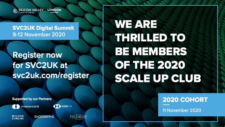 We're thrilled to be part of the <a href="/SVC2UK/">SVC2UK</a> 2020 Scale Up Club this year – one of the fastest growing tech companies. Register now to join us at #SVC2UK here: svc2uk.com/register