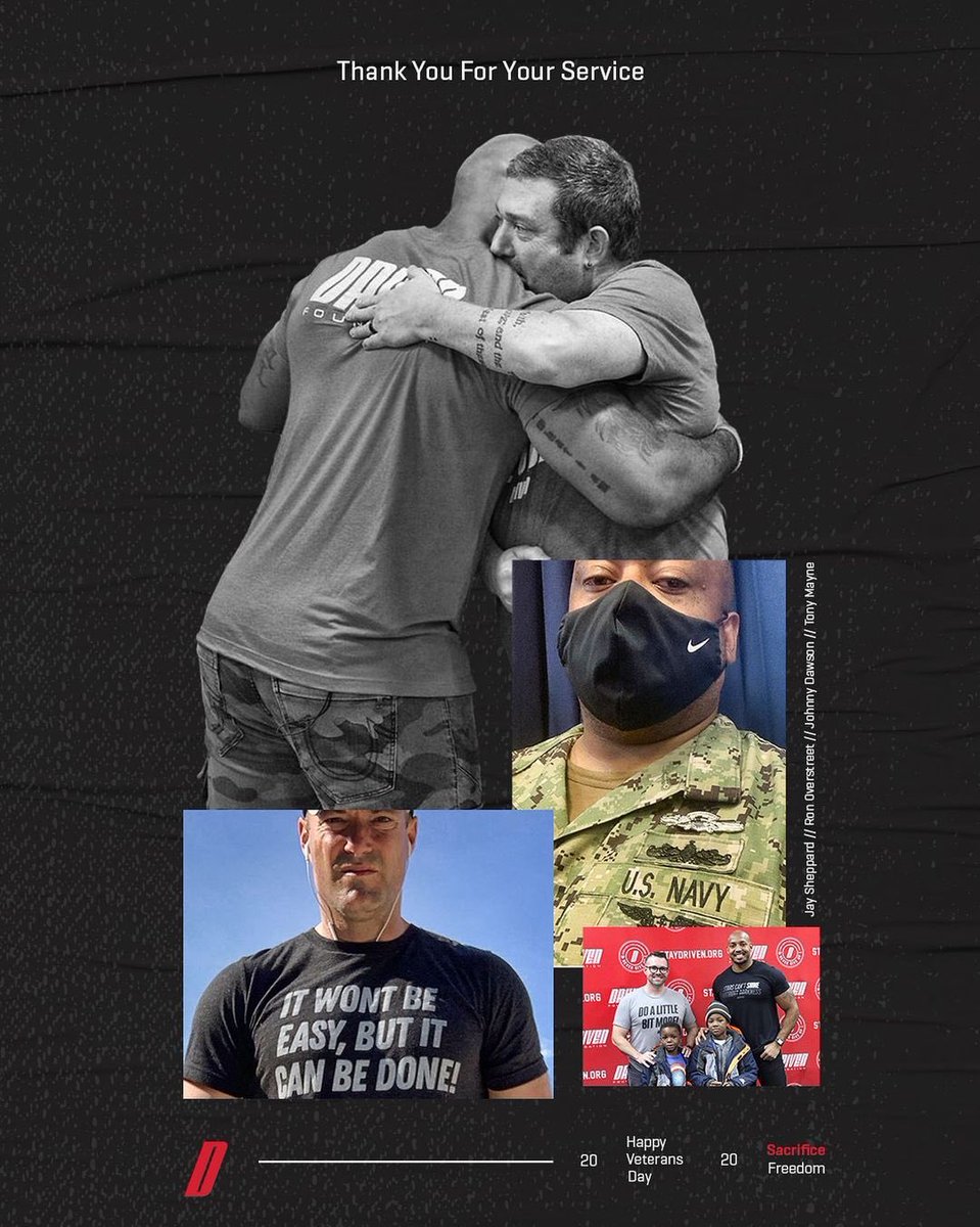 DRIVEN_'s tweet photo. Happy Veterans Day!🇺🇸 Thank you for your service and thank you for helping us serve our community! 🙏🏽 #drivenfoundation #VeteransDay https://t.co/Yz1WzSydI3