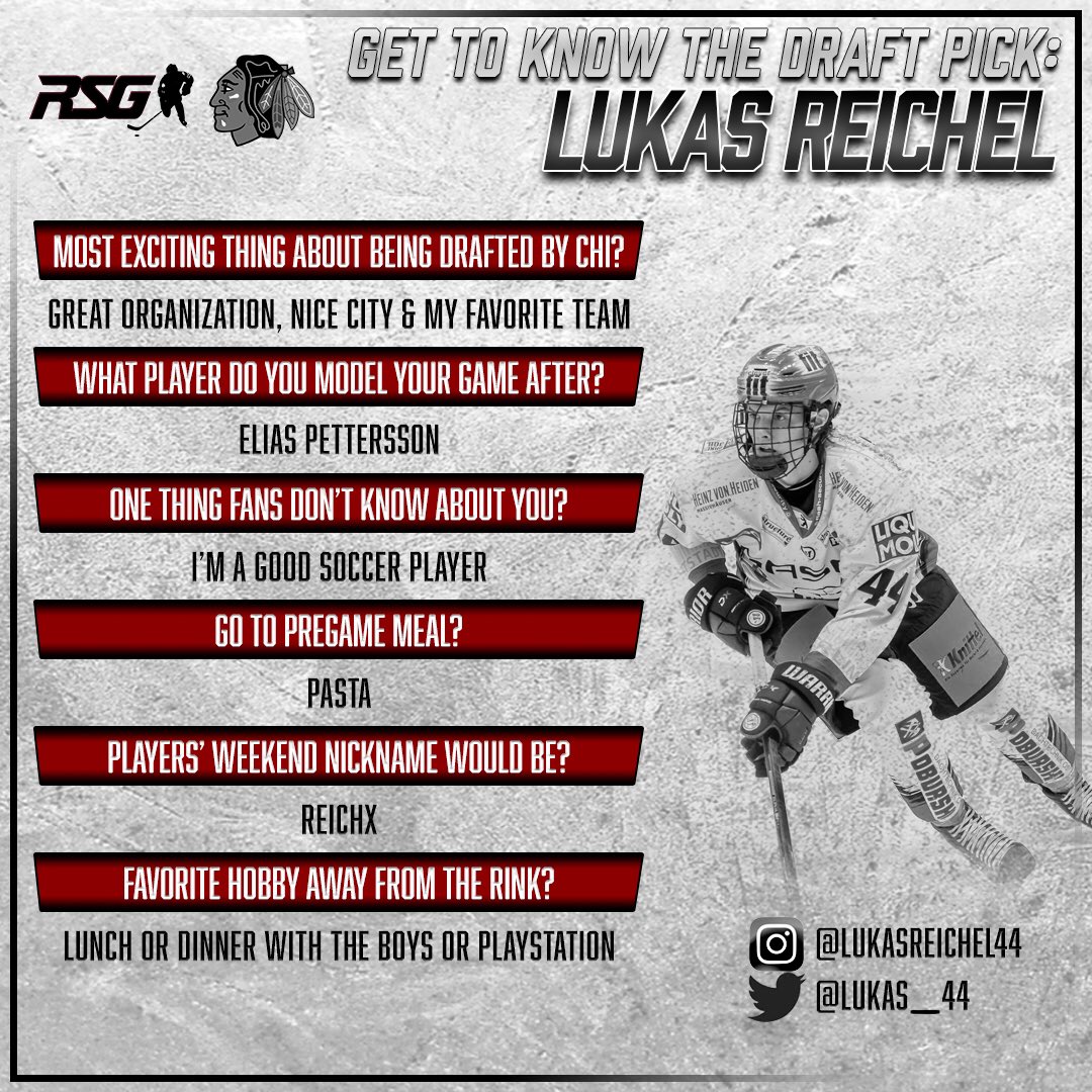 Lukas Reichel Lukas 44 Twitter