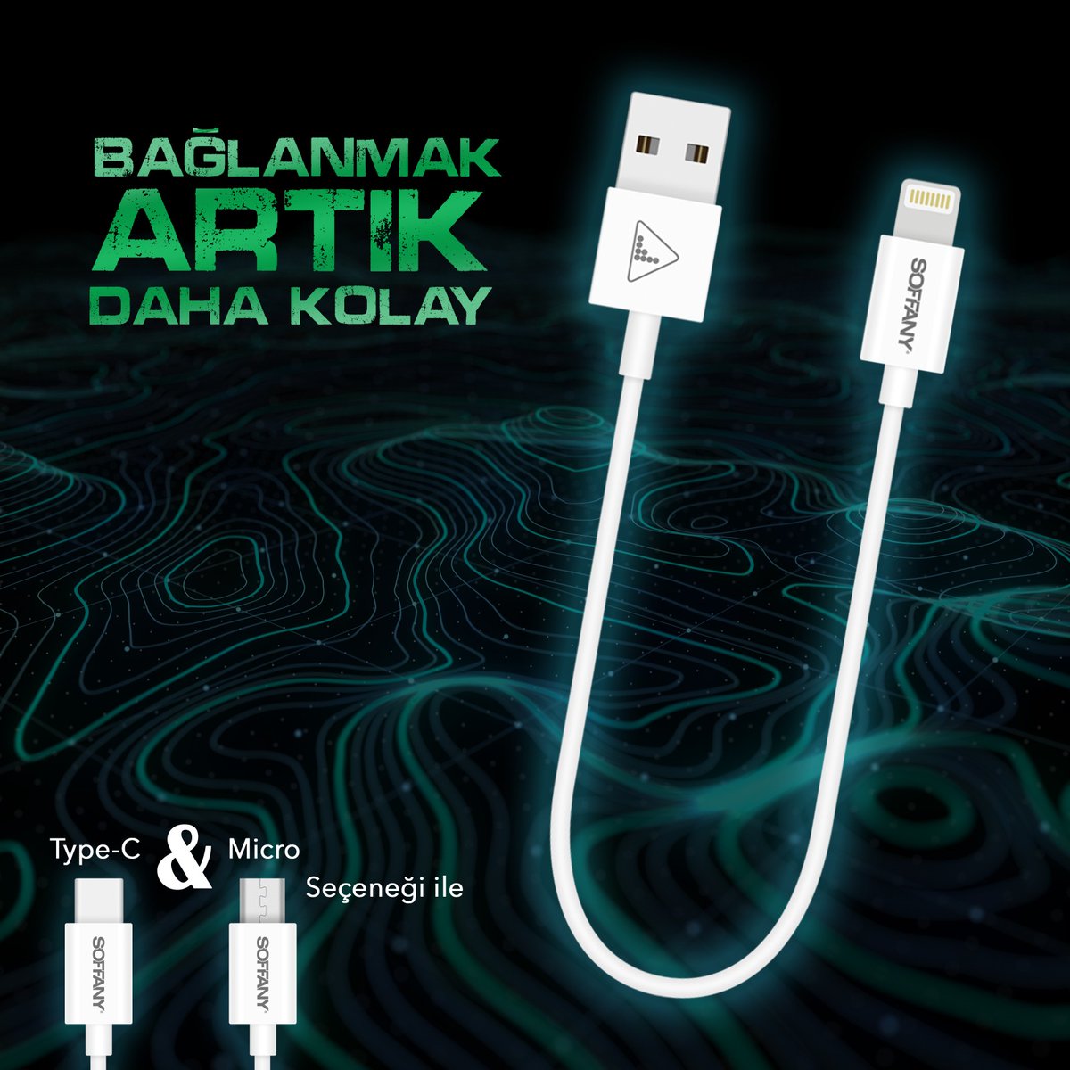 soffanycomtr's tweet photo. Soffany şarj kabloları ile bağlanmak artık daha kolay.
#soffany #telefon #şarj #kablo #güç https://t.co/fakeHsedju