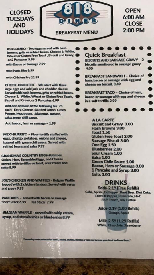 818 Diner tweet media