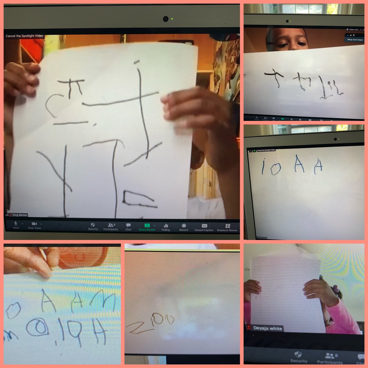 Virtual PreK ✏️4’s enjoyed sharing results of their Quick ✔️for name writing. I see progress 👀 <a href="/BCECC_DAYMAC/">Teddy Bear Country</a>