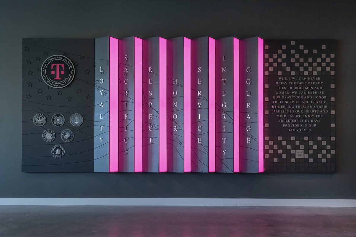 All my life, 🇺🇸 has been a beacon of peace, justice &amp; unity. But you can’t be a beacon without strength, and that’s what our Veterans are: America’s strength. All of us at <a href="/TMobile/">T-Mobile</a> thank those who've served 🙏 #VeteransDay