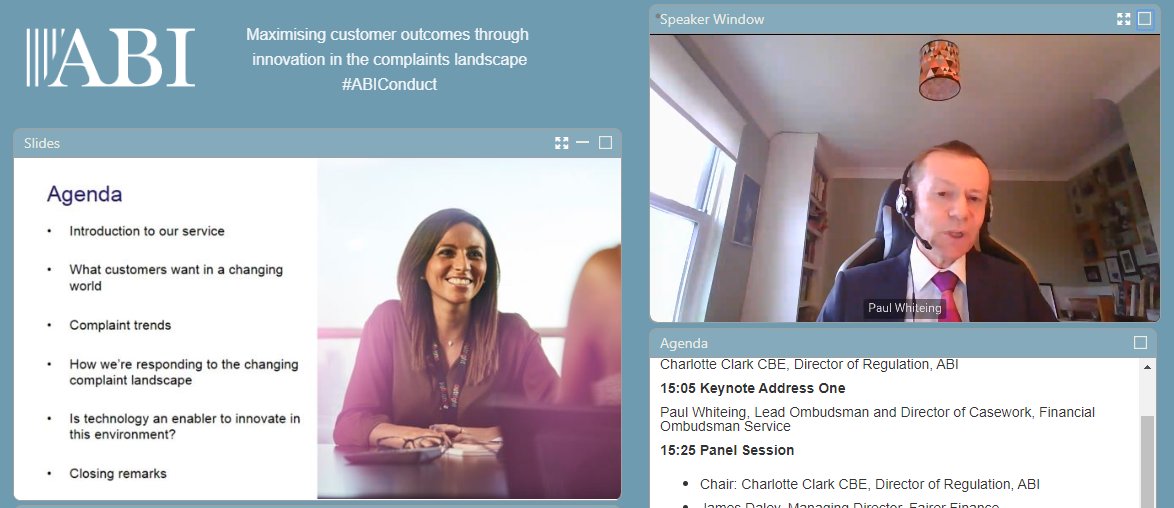 The_ABI_UK's tweet photo. Great to hear from our speakers for our event on innovation in handling customer complaints. Lots to consider - how we can collaborate to prevent complaints, the use of technology to enhance services &amp; of course the importance of saying sorry &amp; the customer experience #ABIConduct https://t.co/PRApWXQD2U