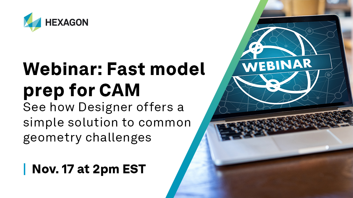 Spending too much time struggling with model geometry, instead of building CAM toolpaths? Register for this webinar to find out how to streamline your process. 

📆 November 17 @ 2pm EST 

👉 hxgn.biz/3n6qsqw