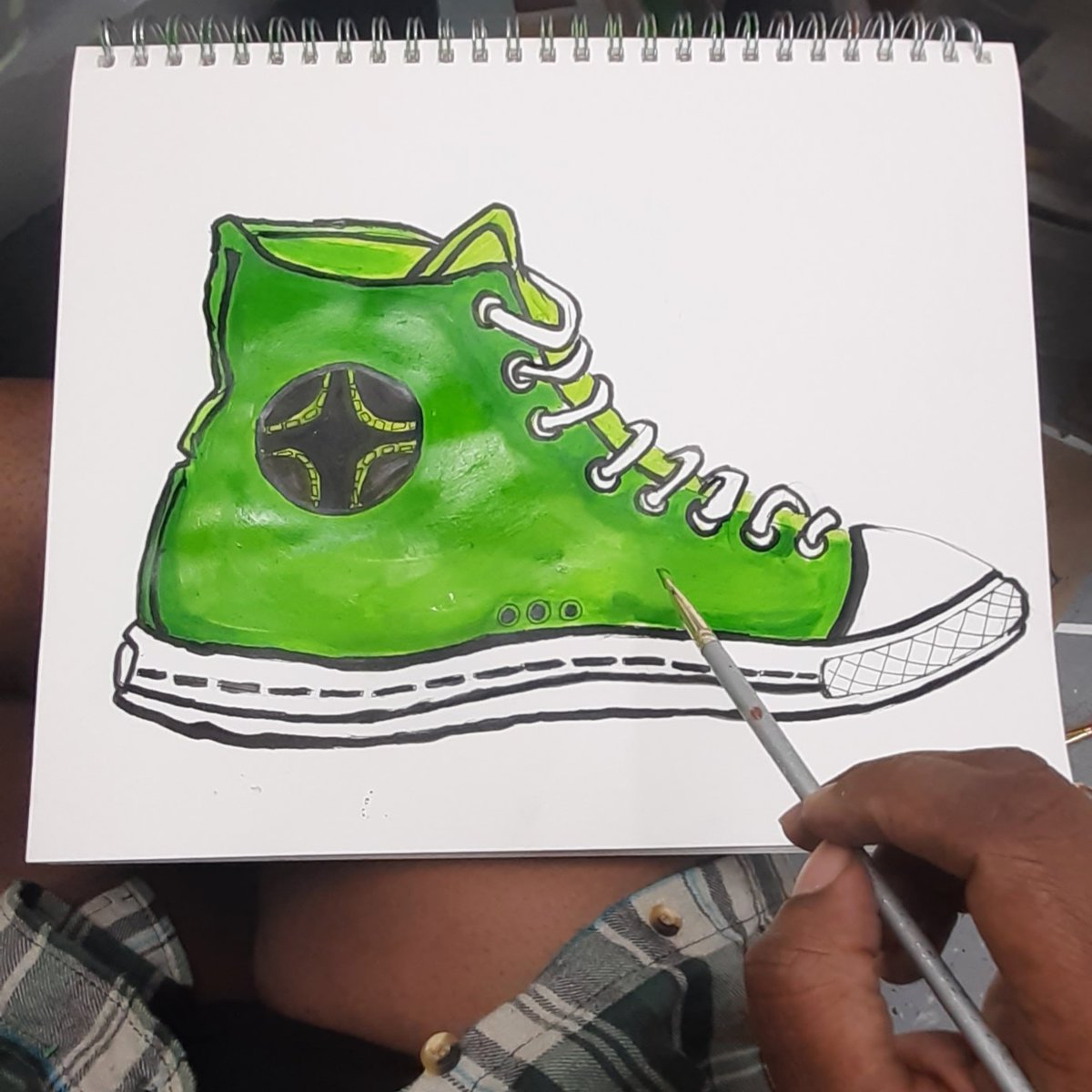 ebennettart's tweet photo. Sneaker Art π¨ππ¨
#ebennettart #painting #paintingoftheday #green #paintpad #artwork #BlackArtist #philly #philadelphia https://t.co/mqCOY5QEL1