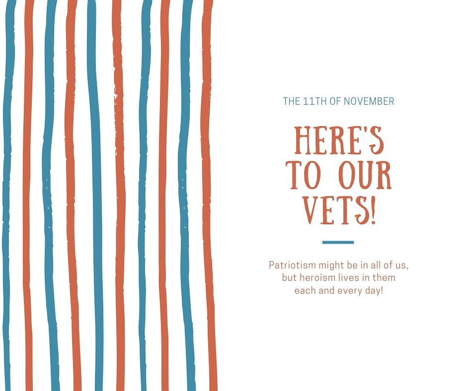 A veteran - whether active duty, retired, or national guard or reserve - is someone who, at one point in their life, wrote a blank check made payable to "The United States of America," for an amount of "up to and including THEIR LIFE." Now that is pretty powerful! #veteransday