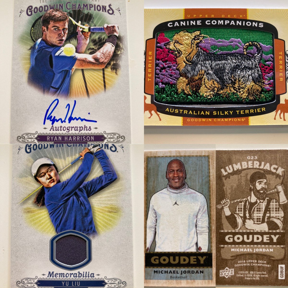 JulepOne's tweet photo. Definitely going back for seconds!
#CanineCompanion #RyanHarrison #YuLiu #MichaelJordan #Goudey #AustralianSilkyTerrier #Upperdeck #GoodwinChampions #Tennis #Golf https://t.co/I3SP5ZaeZq