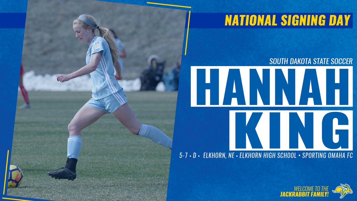 GoJacksSoccer's tweet photo. Welcome to the Jackrabbits, Hannah King!

#GoJacks #RabbitsFutbol https://t.co/p2yUUKwoar