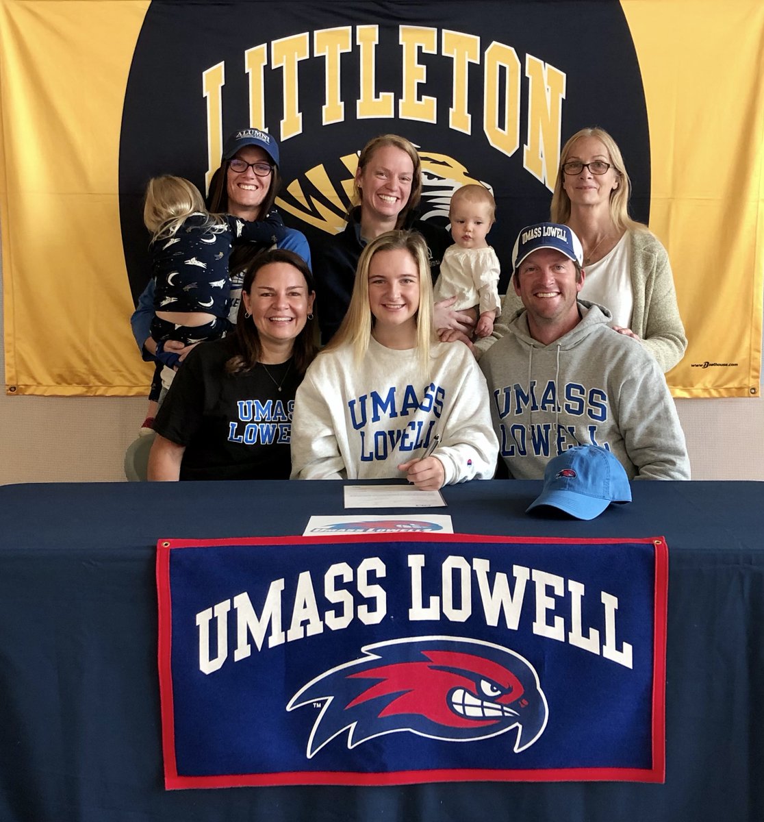 lps_athletics's tweet photo. LHS Senior Valerie Crory signed her commitment letter today to attend UMass Lowell and play field hockey for the River Hawks. Congratulations Valerie! https://t.co/VSOzkjWr0J