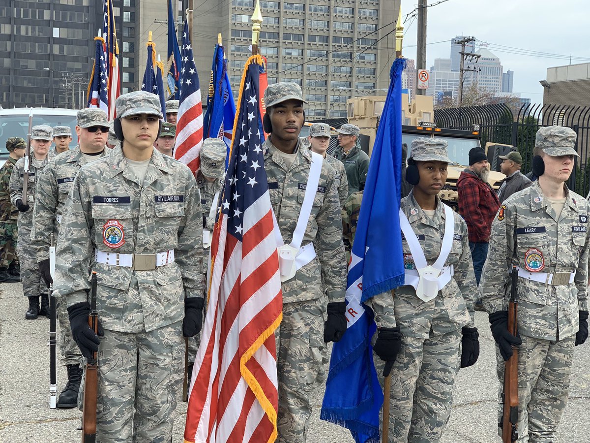 Saluting our Veterans and their families with love and respect. #VeteransDay2020 (Pic taken at Detroit parade last year)