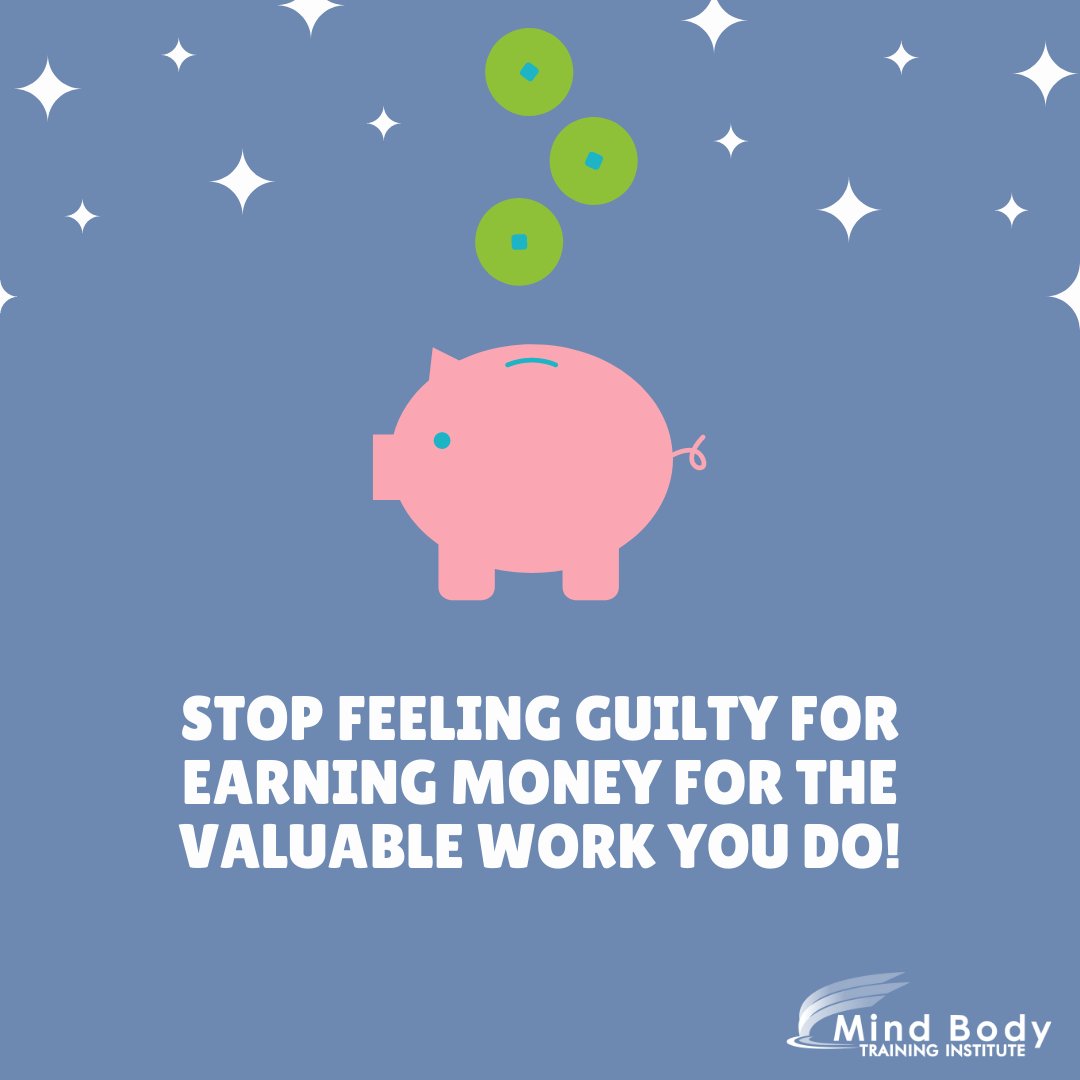 We regularly hear from practitioners who tell us they feel guilty about charging for their services.
Here are a few tips

1) Know how much it is costing you to deliver your therapeutic service.
2) Understand the value of what you’re doing.
3) Know how much you want for your time.