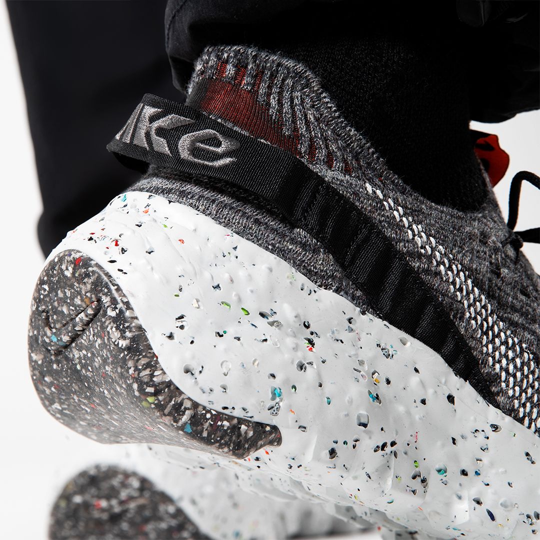 nike space hippie 04 iron grey on feet