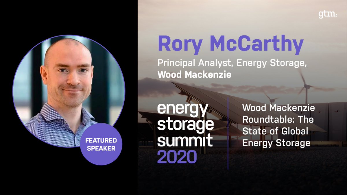 DanFinnFoley's tweet photo. In one hour at the virtual #gtmstorage summit @LeXu_Phd and @rory_mcc from @WoodMackenzie will highlight the latest trends from our research on the global #energystorage market, stay tuned!
Don't hesitate to join now as recordings of previous days will be made available! https://t.co/V7s39hyQzc