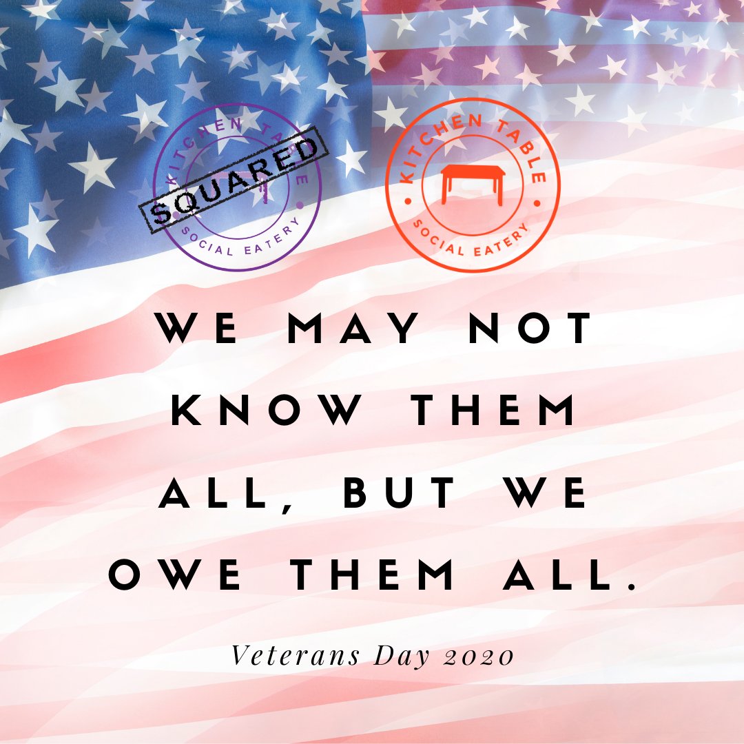 KitchentableSQ's tweet photo. Thank you to all of the active and past service members who have fought to make our country a beautiful place.🇺🇸 #VeteransDay https://t.co/wzR9oBF4OR