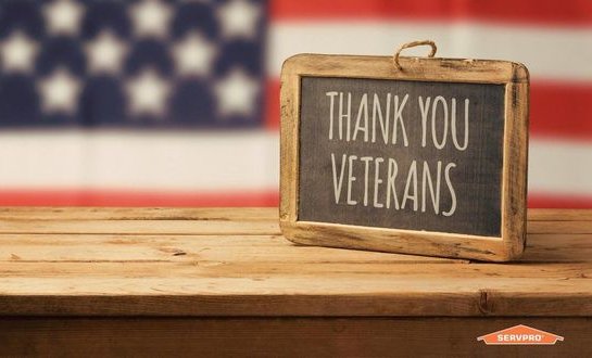 THANK YOU TO ALL THE ONES THAT HAVE SERVED. We, at SERVPRO, want you to know that you're so appreciated! Thank you for your service.