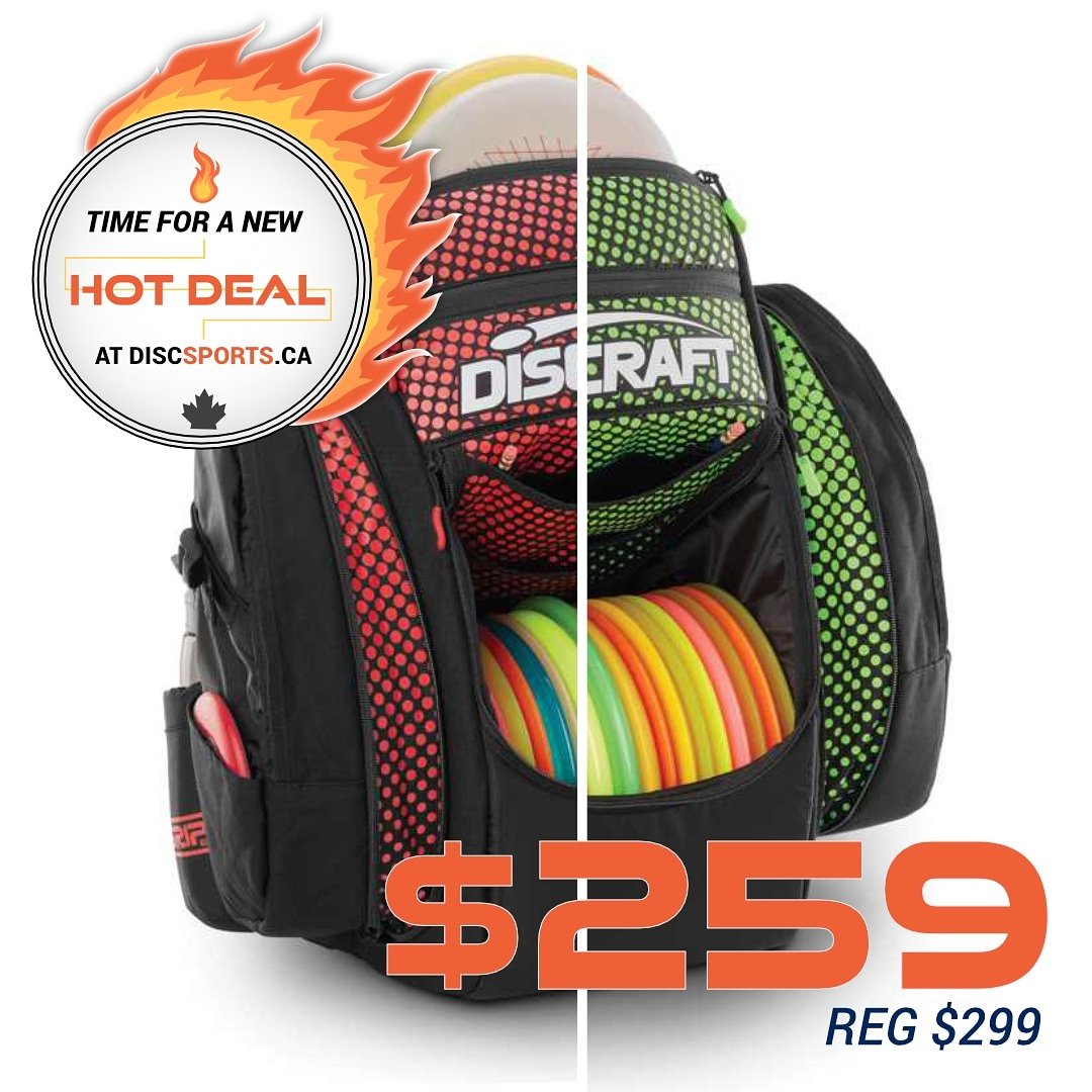 DiscSports_CA's tweet photo. Hot Deal Wednesday!⁣
⁣
Check out this great deal. Get a @discraftdiscgolf Grip EQ BX Bag for $259! Save $40 and get free shipping anywhere in Canada.⁣
⁣
Head to https://t.co/2jL9qqbc6R

#discgolf #discgolfeveryday #hotdeals #discraft #discraftdiscgolf https://t.co/YvhMxG7TCv