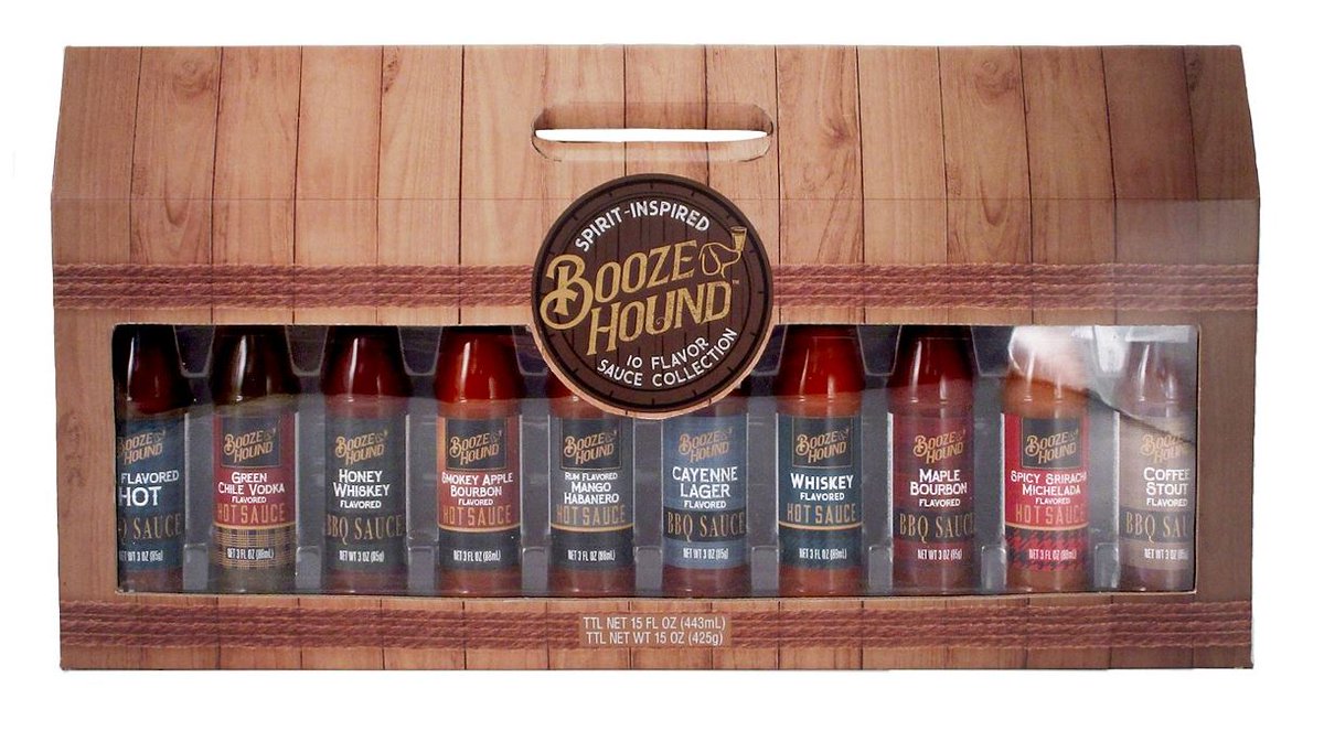 BoozeCollection's tweet photo. We have big news... @Macys will be carrying a Booze Hound EXCLUSIVE this holiday season, The Boozy Sauce Collection! This collection features 10 unique spirit-inspired flavors made just for Macy's. Grab a pack while supplies last!

#boozehound #macys #treatyourself #giftideas https://t.co/P7iMFnWNUC