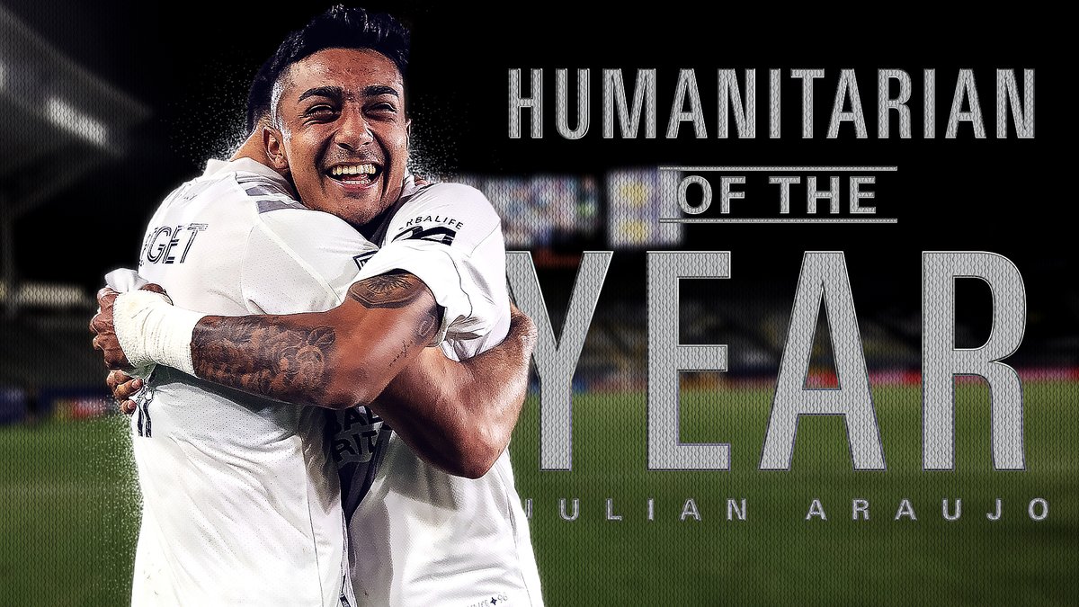 LAGalaxy's tweet photo. Our 2020 Humanitarian of the Year is @julian__araujo thanks to his efforts to support farmworkers in his hometown of Lompoc and his work with the @UFWF https://t.co/UZ4wxOiXtb