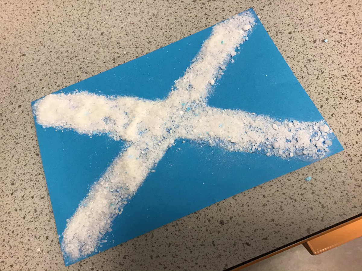 castlemilk_high's tweet photo. S1 ’Salt’ires using filtration and evaporation experiments! #scottishsaltire #supportingscotland #CHSScience #scotlandvserbia #nearlystandrewsday https://t.co/8QqMyKxV4X