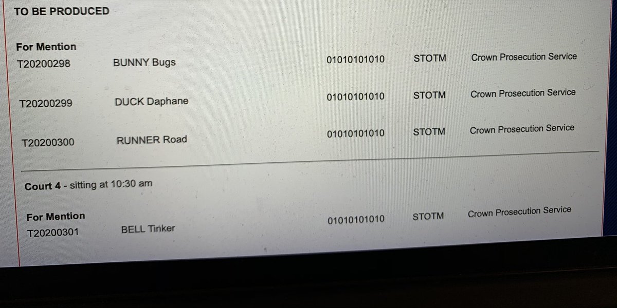 What’s going on at  #stoke  #crowncourt tomorrow?!   #listing  @TheCriminalBar Is it someone’s last day?!