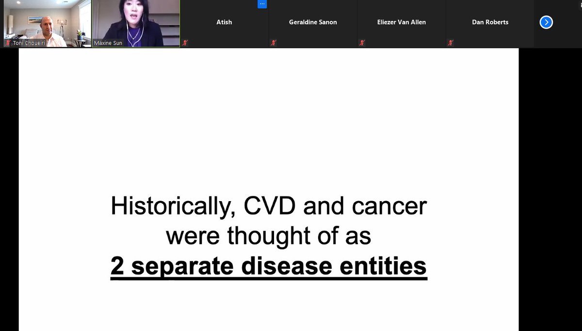 DrChoueiri's tweet photo. What a pleasure to host our friend and collaborator Dr. Maxine Sun @maxinesun from @ICMtl for our #GUseminars dissecting Cancer & Cardiovascular disease and their common theme: Inflammation! #LankCenter https://t.co/4w3s3nzKv3