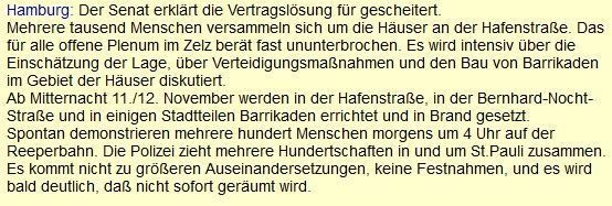 11.11.87, Hamburg: Es wird ernst an der #Hafenstraße