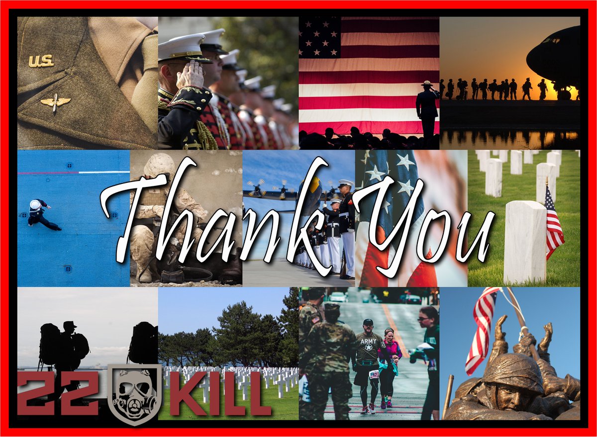 OneTribe_22KILL's tweet photo. To all who have served and their families: The Entire country thanks you for your service and sacrifice. Happy Veterans Day!!
https://t.co/V60hfnEgDW
#VeteransDay #22KILL #OneTribeOneFight #1T1F #TR1BE #F1GHT https://t.co/gru9IEQrRa